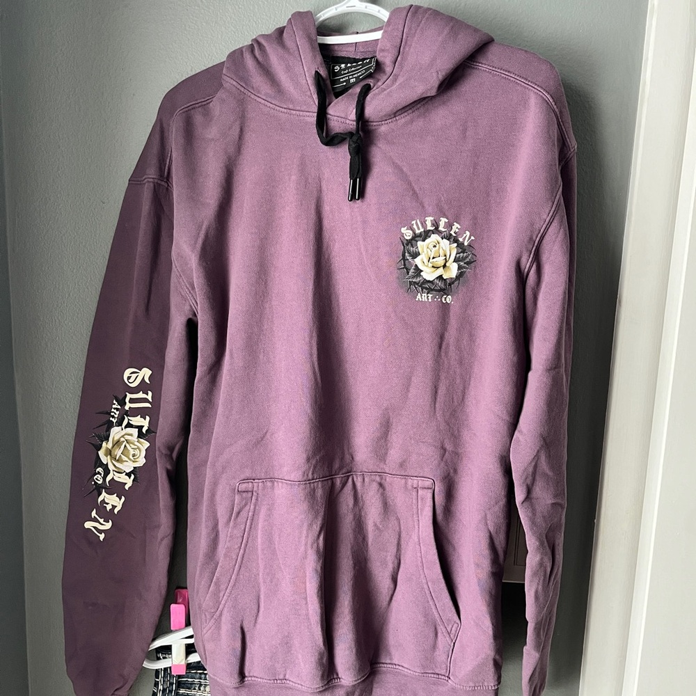 Sullen Purple Hoodie with Graphic